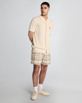 Lyle & Scott Tartan Resort Zwemshorts - Geel