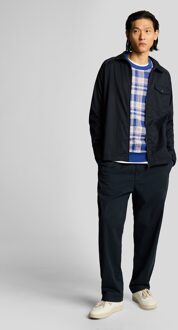 Lyle & Scott Tartan Ronde Hals Trui - Blauw