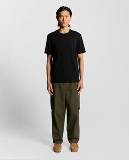 Lyle & Scott Tekstlogo Interlock T-Shirt Zwart