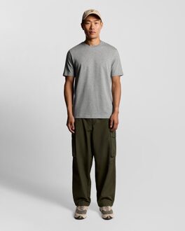 Lyle & Scott Text Logo Interlock T-shirt - Grijs