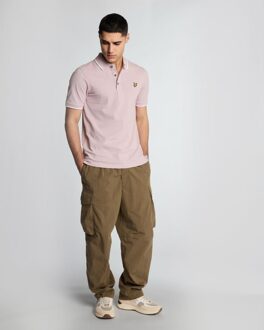 Lyle & Scott Tipped Polo Shirt - Stofroze Stoffig Roze