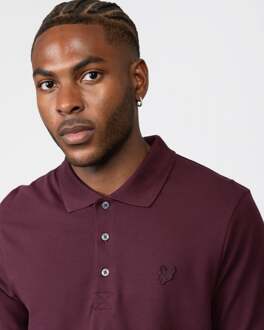 Lyle & Scott ton-sur-ton Eagle bordeaux poloshirt Bourgogne