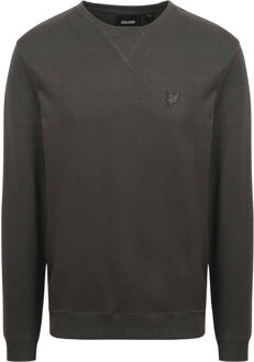 Lyle & Scott tonaal Eagle-logo donkergrijs pull-over sweatshirt - maat M