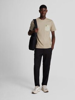 Lyle & Scott Tonal Pocket T-Shirt Groen - maat L