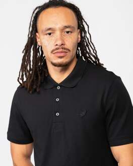 Lyle & Scott tonale adelaar gitzwart poloshirt - maat M