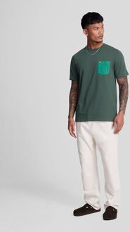 Lyle & Scott tonale zak Argyle blauwgroen groen T-shirt - maat S