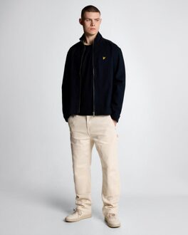 Lyle & Scott Twill-jas met hoge hals - donkerblauw - maat M Donker Marine