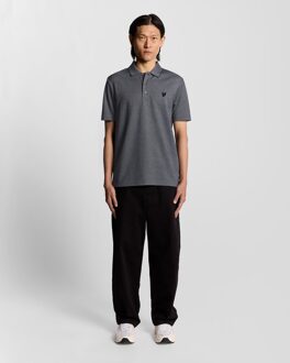 Lyle & Scott Two Tone Piqué Poloshirt - Blauw
