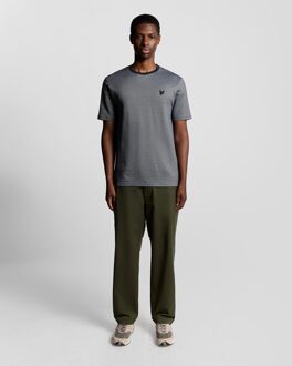 Lyle & Scott Two Tone Piqué T-shirt - Blauw