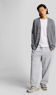 Lyle & Scott V-Hals Breipull met Knopen - Grijs