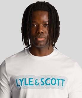 Lyle & Scott Vibraties Print Heren T-Shirt Wit