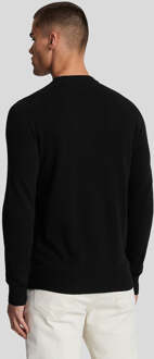 Lyle & Scott W155 Lamswolmix Coltrui in Zwart - maat M