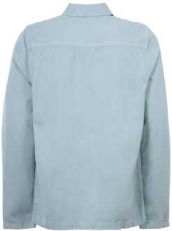 Lyle & Scott Washed Drill Overshirt - Away Blue Blauw