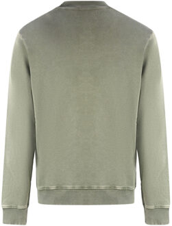Lyle & Scott Washed Mock Neck Green Sweater Groen