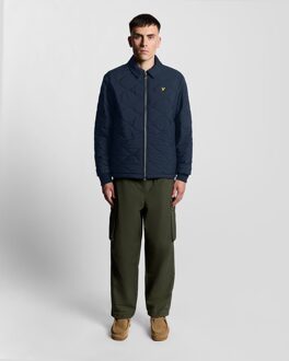 Lyle & Scott Waterafstotend Ripstop Gewatteerd Jack - Marineblauw Navy - L