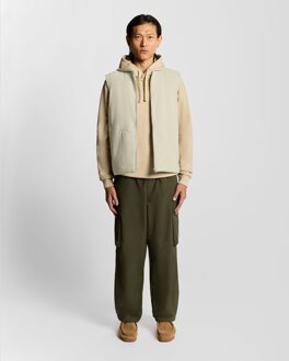 Lyle & Scott Waterbestendig Geïsoleerd Gilet - Grijs Gebroken wit