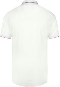 Lyle & Scott White Branded Collar Polo Shirt Wit