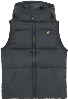 Lyle & Scott winter gilet jongens - donker navy blauw - gewatteerd - Maat 164/170