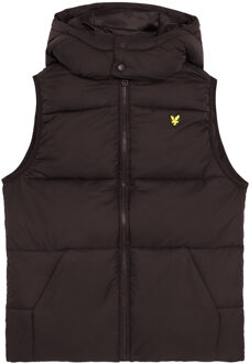 Lyle & Scott winter gilet jongens - zwart - gewatteerd - Maat 140/146
