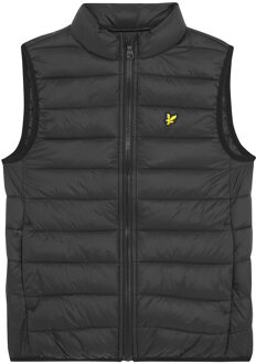 Lyle & Scott winter gilet jongens - zwart - gewatteerd - Maat 164/170