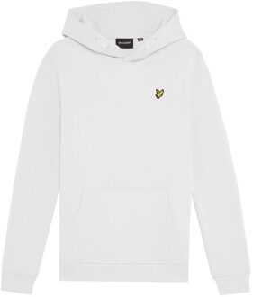 Lyle & Scott winter hoodie jongens - wit - Maat 134/140