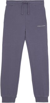 Lyle & Scott winter sweat broek jongens - donker blauw - Script - geborduurd - Maat 152/158