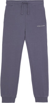 Lyle & Scott winter sweat broek jongens - donker blauw - Script - geborduurd - Maat 164/170