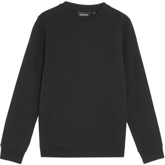 Lyle & Scott winter sweater jongens - zwart - geborduurd - Maat 134/140