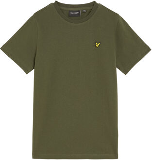 Lyle & Scott winter t-shirt jongens - donker groen - Maat 140/146