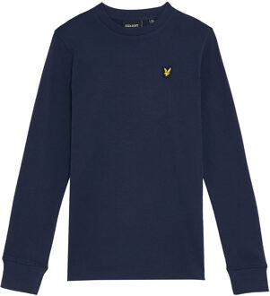 Lyle & Scott winter t-shirt jongens - navy blauw - longsleeve - Maat 140/146