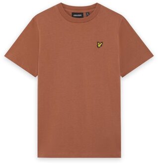 Lyle & Scott winter t-shirt jongens - oranje - Maat 140/146