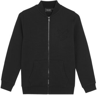 Lyle & Scott winter track jacket jongens - zwart - geborduurd - Maat 140/146