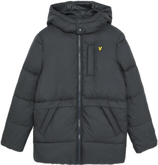 Lyle & Scott winter winterjas jongens - donker navy blauw - puffer, gewatteerd - Maat 164/170