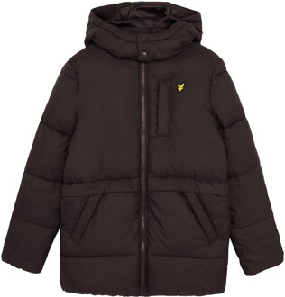 Lyle & Scott winter winterjas jongens - zwart - puffer, gewatteerd - Maat 170/176