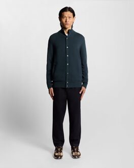 Lyle & Scott wolmix vest - zwart - maat S