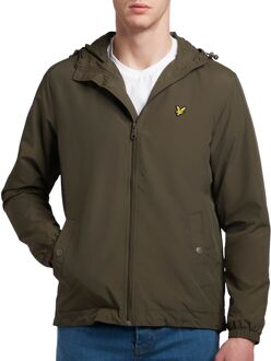 Lyle & Scott Zip Through Hooded Jas Heren olijfgroen - XXL