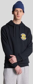 Lyle & Scott Zonnebril Pool Bar Grafisch Pullover Hoodie - Donker Navy - maat Donker Marine