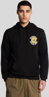 Lyle & Scott Zonnebrillen Pool Bar Graphic Pullover Hoodie - Zwart - maat M