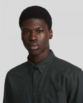Lyle & Scott Zwart Overhemd Met Lange Mouwen