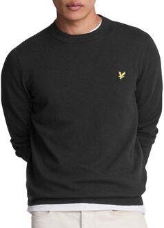 Lyle & Scott Zwarte Gebreide Ronde Hals Trui Lyle & Scott , Black , Heren - 2Xl,Xl,L,M,S