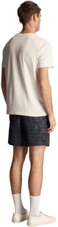 Lyle & Scott Zwemshort met zwembadprint voor heren (Marine) - maat Navy