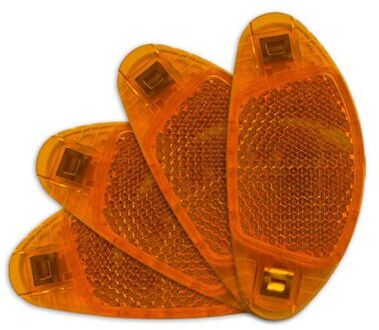 LYNX Fiets spaakreflector 4 stuks oranje
