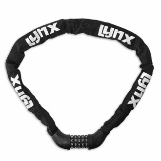 LYNX Ketting-cijfer-slot 6x100 Zwart