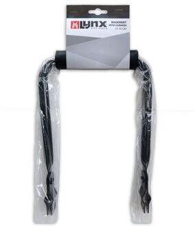LYNX kinderrugsteun met kussen dragerbevestiging 15-16 cm zwart