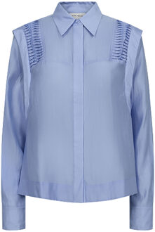 Lyocell blouse Molly  blauw
