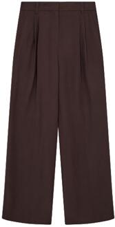 Lyocell pantalon Natu  bruin