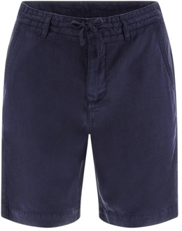 Lyocell Straight Shorts - Blauw Guess , Blue , Heren - W34,W30,W32,W36