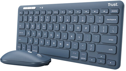 Lyra Multi-Device Wireless Keyboard & Mouse Toetsenbord Blauw