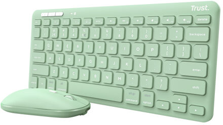 Lyra Multi-Device Wireless Keyboard & Mouse Toetsenbord Groen