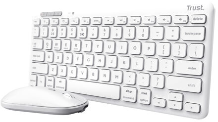 Lyra Multi-Device Wireless Keyboard & Mouse Toetsenbord Wit